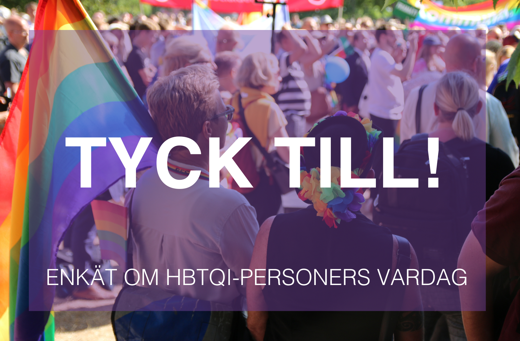 Delta på enkät om Stockholms HBTQI-personers vardag!